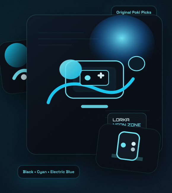 Featured neon arcade game preview card